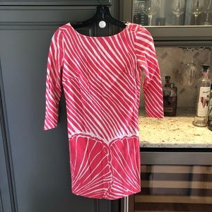 Pink and white stripe Lilly Pulitzer dress